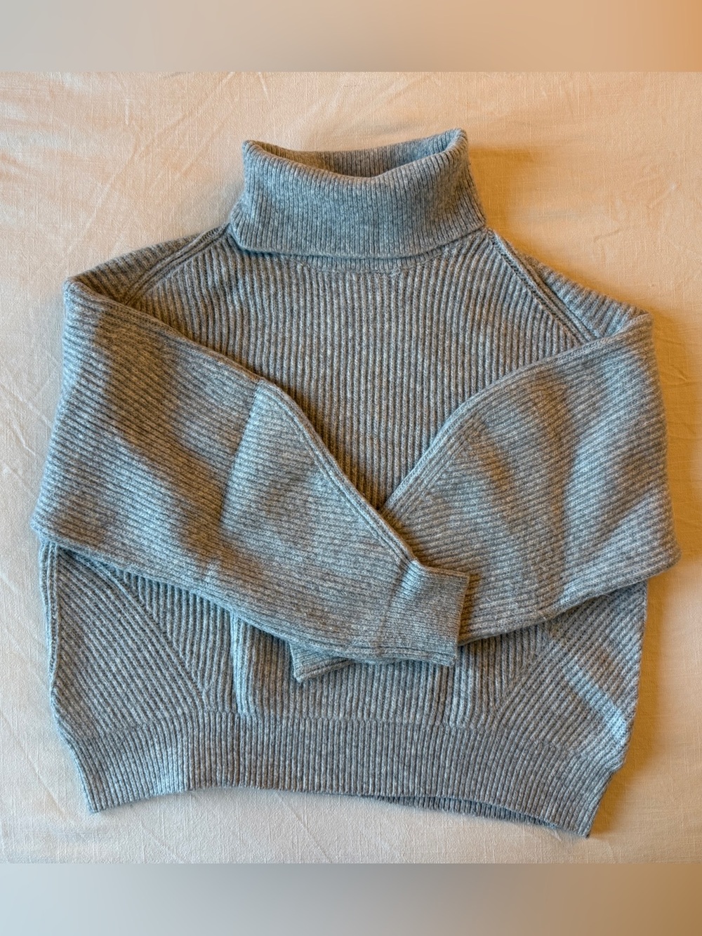 H&M Batwing Rib-Knit Turtleneck Sweater